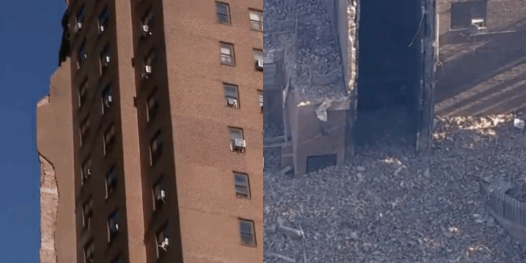 Bronx Mitchel Houses High-Rise Partially Collapses in Gas Explosion